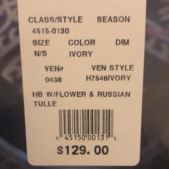 David’s Bridal Russian Tulle Blusher Veil W/Handband & Swarovski Crystals NEW - Picture 10 of 11